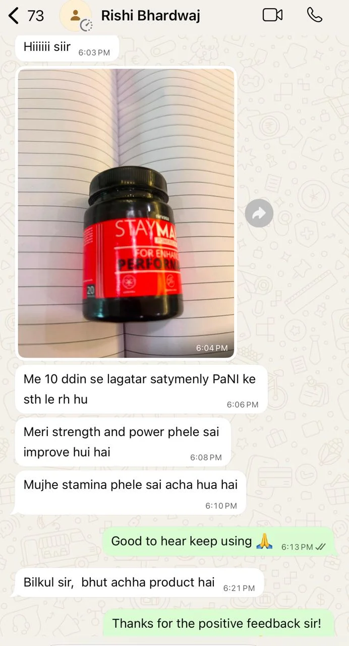 StayManly customer feedback screenshot 3